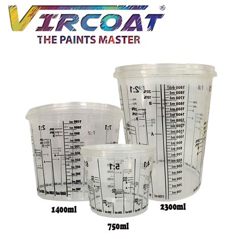 thick plastic cup paint measure|automotive measuring cup.